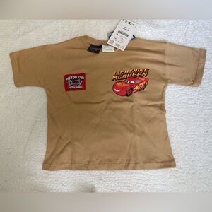 Zara Tan Lightning McQueen Kids Tee